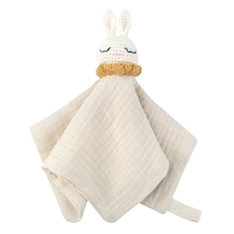 Doudou plat lapin crochet - LUCIE