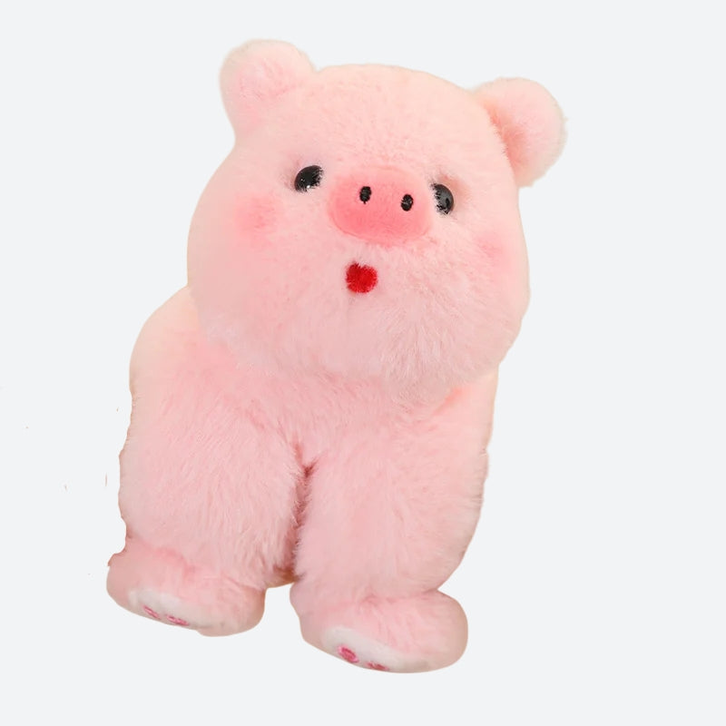 BIDA, le mini doudou cochon sur fond blanc