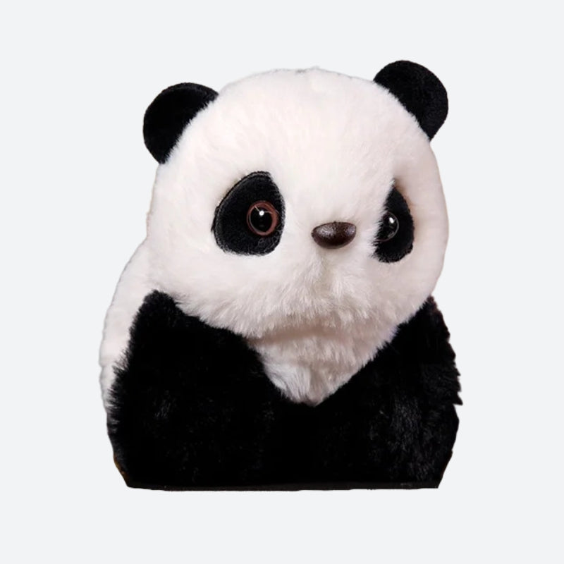 PICANTA, le mini doudou panda bracelet sur fond gris