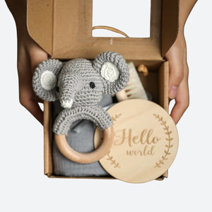 Coffret doudou éléphant - ANNOUK dans sa boite