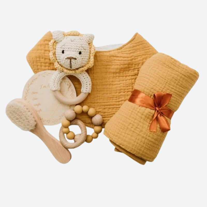 Coffret doudou lion - JAMEL présenté entièrement 