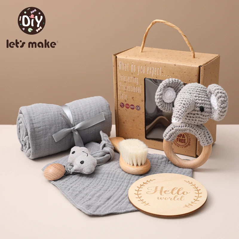 Coffret doudou éléphant - ANNOUK présenté Image