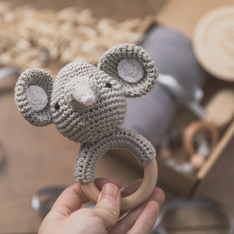 Coffret doudou éléphant - ANNA éléphant tricot Image
