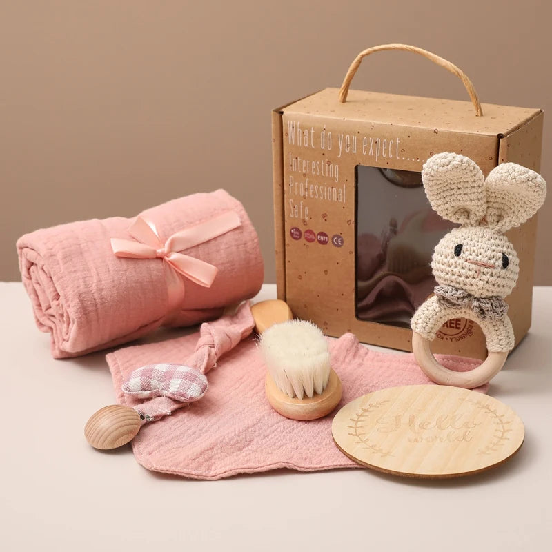 Coffret doudou lapin - CHLEO présenté devant sa boite