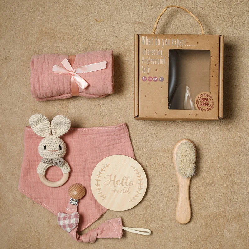 Coffret doudou lapin - CHLEO présenté avec sa boite Image