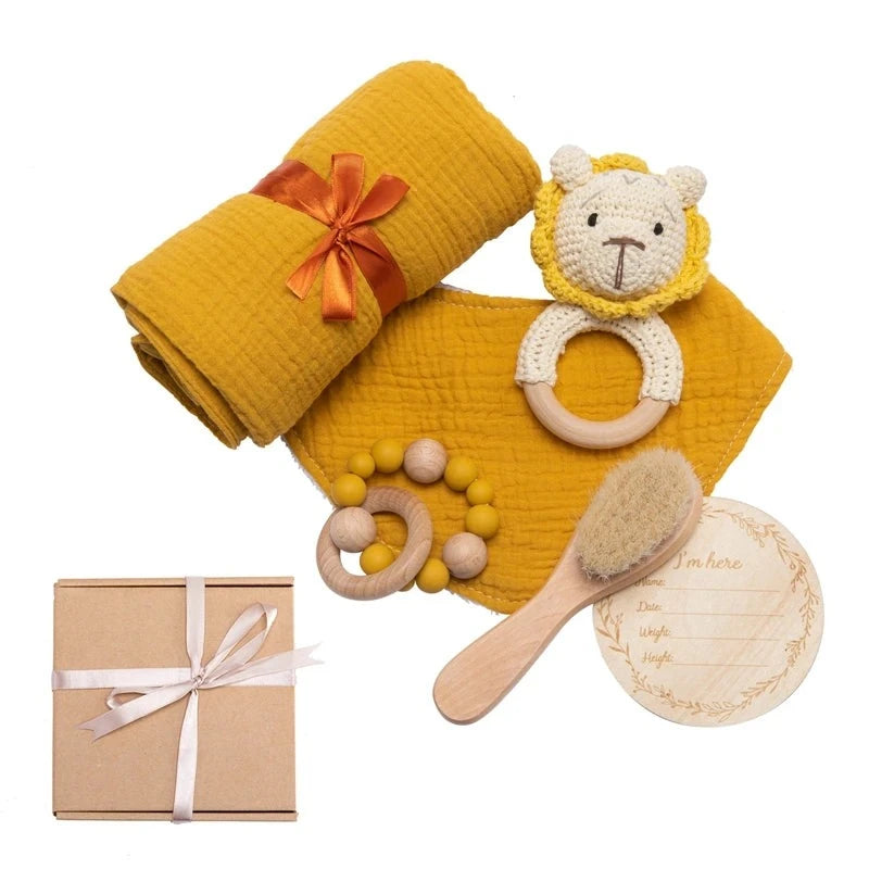 Coffret doudou lion - JAMEL présenté à coté de sa boite