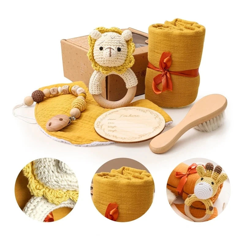 Coffret doudou lion - SAMUEL présenté Image