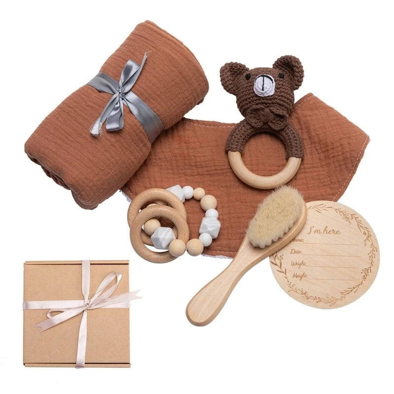 Coffret doudou ours - ALESSIO présenté