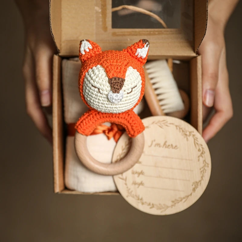 Coffret doudou renard - IRIS dans sa boite