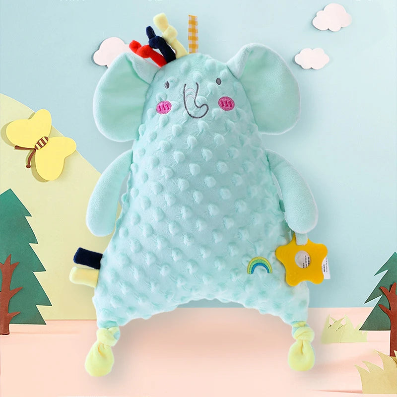 doudou éléphant / doudou plat éléphant / doudou éléphant plat  / anneau de dentition/ doudou éléphant bleu doudou bébé / doudou nouveau-né / cadeau nouveau-né / doudou enfant / enfance Image