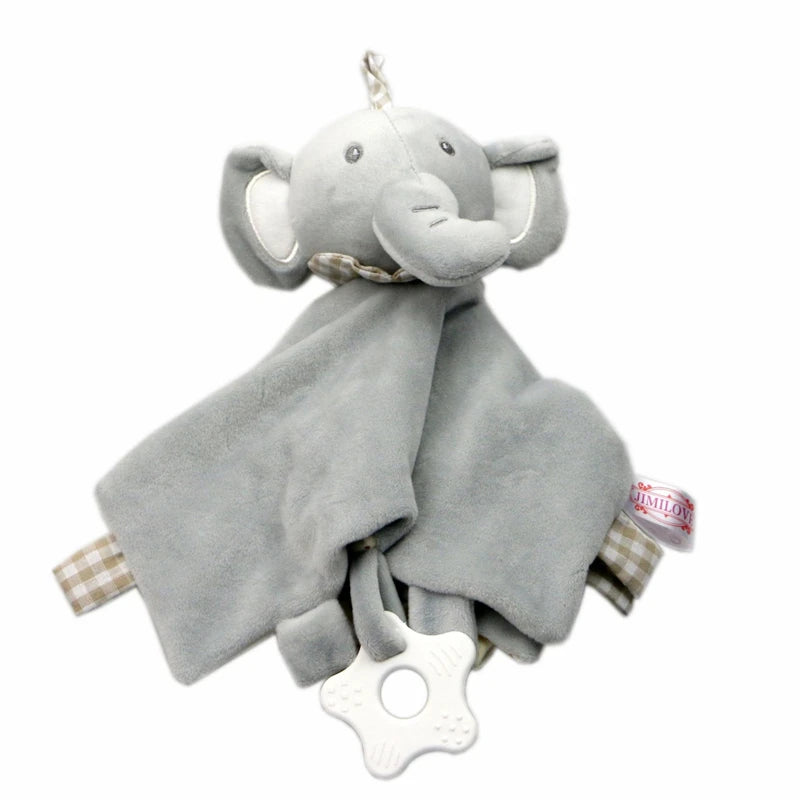 doudou éléphant / doudou plat éléphant / doudou éléphant plat / doudou bébé / doudou nouveau-né / cadeau nouveau-né / doudou enfant / enfance / attache tétine / anneau de dentition Image