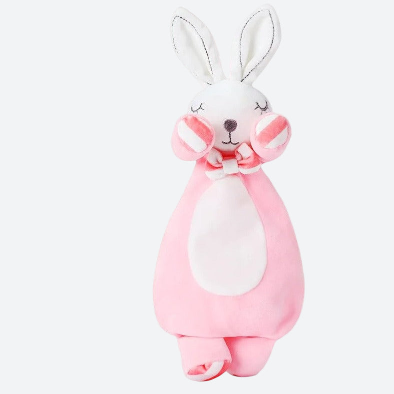 doudou mignon/ doudou attache tétine/ doudou plat/ doudou peluche/ doudou étiquettes/ doudou garçon / doudou tout doux/ doudou fille / doudou bébé / doudou lapin/ doudou bleu rose / gaze de coton / doudou gaze de coton / doudou rose / doudou maron / doudou bleu / doudou blanc / doudou jaune / motif / doudou gris / doudou vert / doudou orange Image