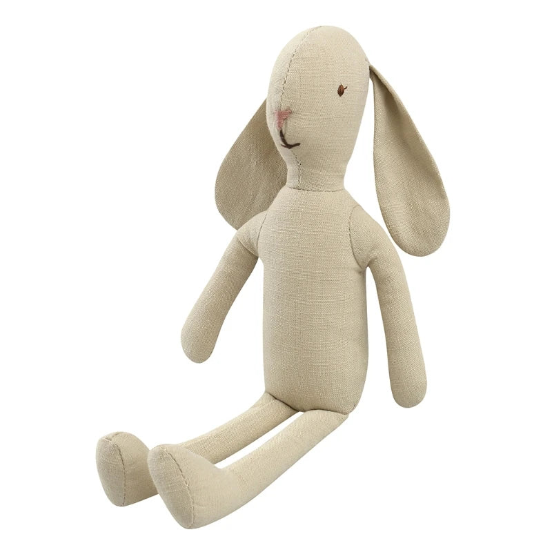 Doudou Lapin Lin Naturel Et Doux 27,5cm - Oscar