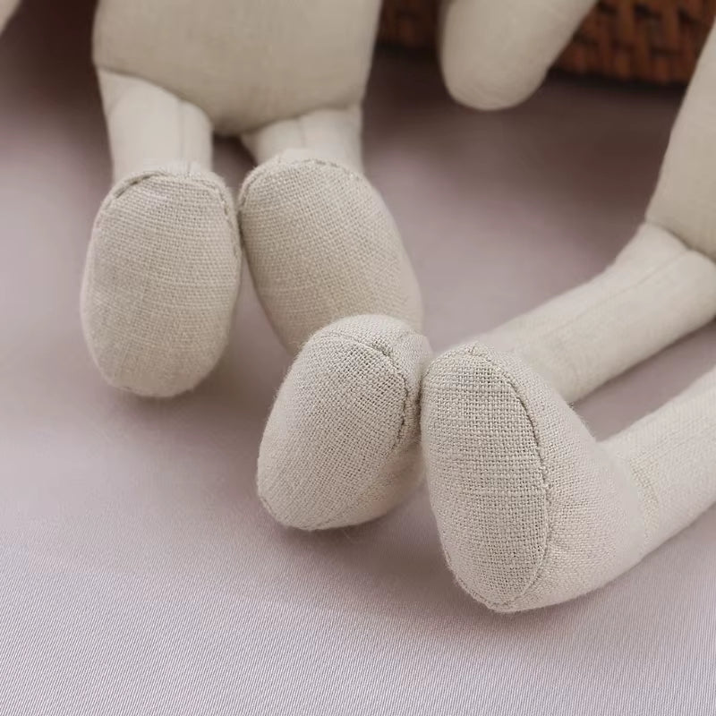 Doudou Lapin Lin Naturel Et Doux 27,5cm - Oscar Image