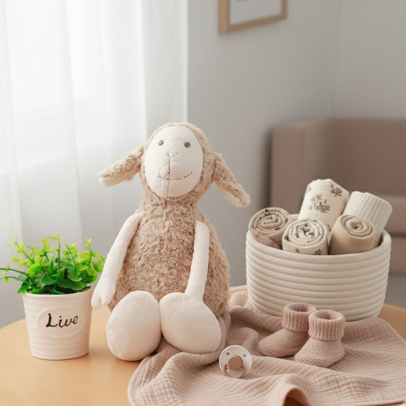 Doudou Mouton Peluche Géant Barnabé Image