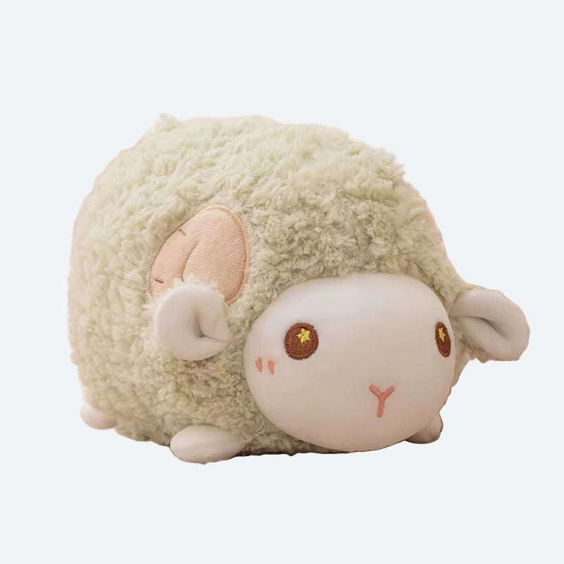 Doudou Mouton Peluche Ronde Tendre Lichen - Zoé 