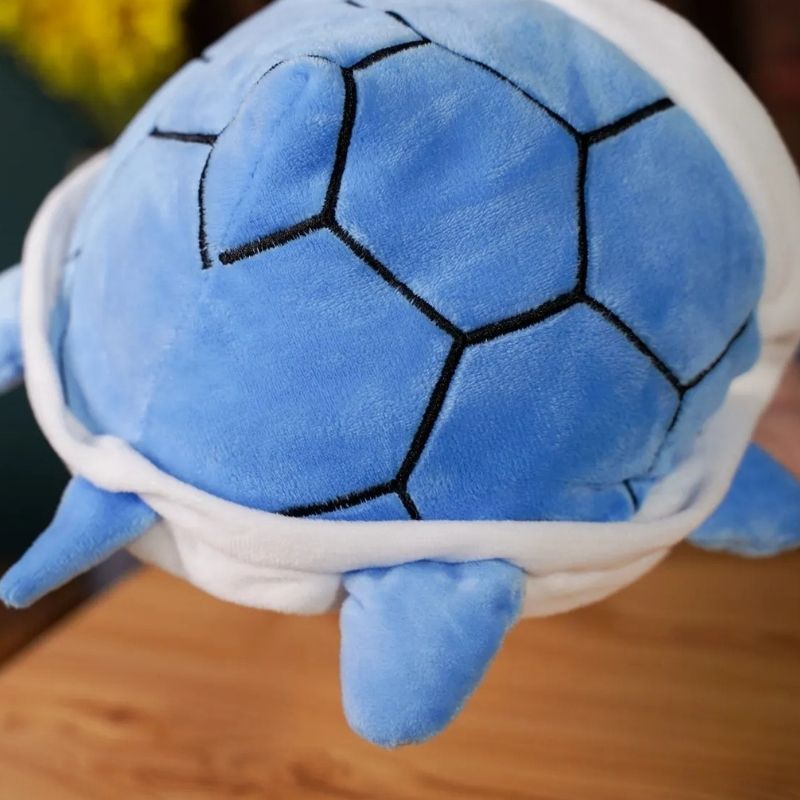 Doudou Tortue Peluche Réversible Humeur Bleu - Milo