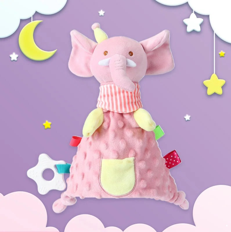 doudou éléphant / doudou plat éléphant / doudou éléphant plat / doudou bébé / doudou nouveau-né / cadeau nouveau-né / doudou enfant / enfance / doudou rose / doudou bleu Image