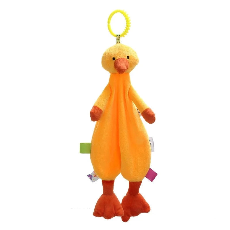 doudou canard jaune suspendu