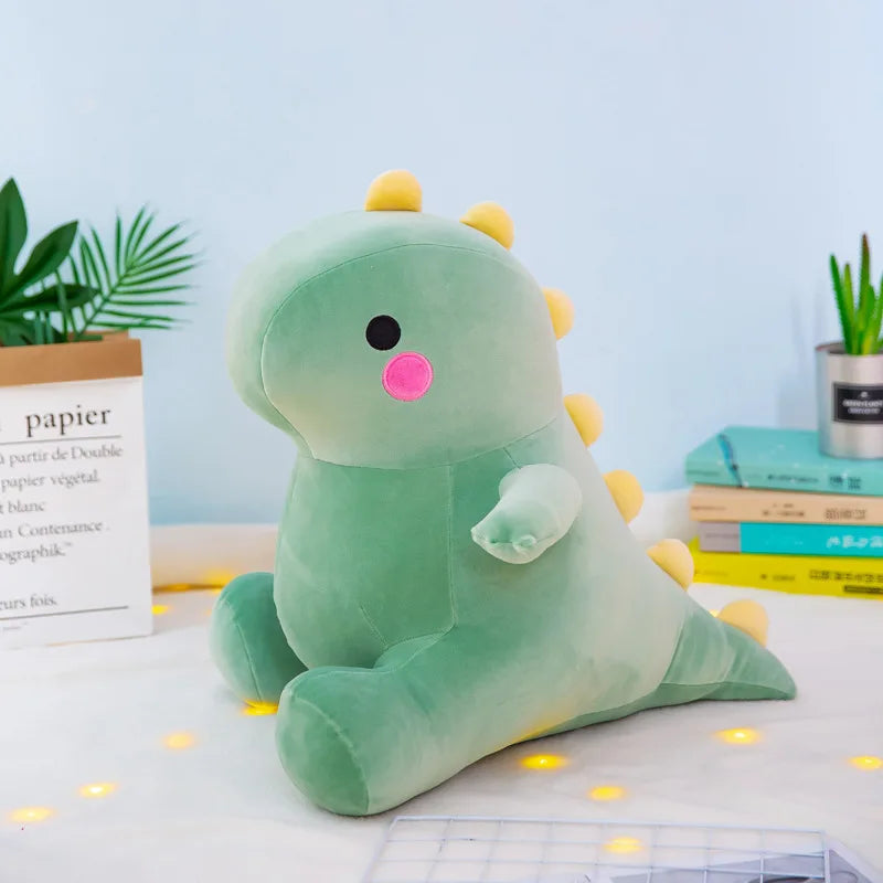 peluche dinosaure vert foncé