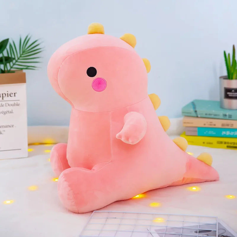 peluche dinosaure rose