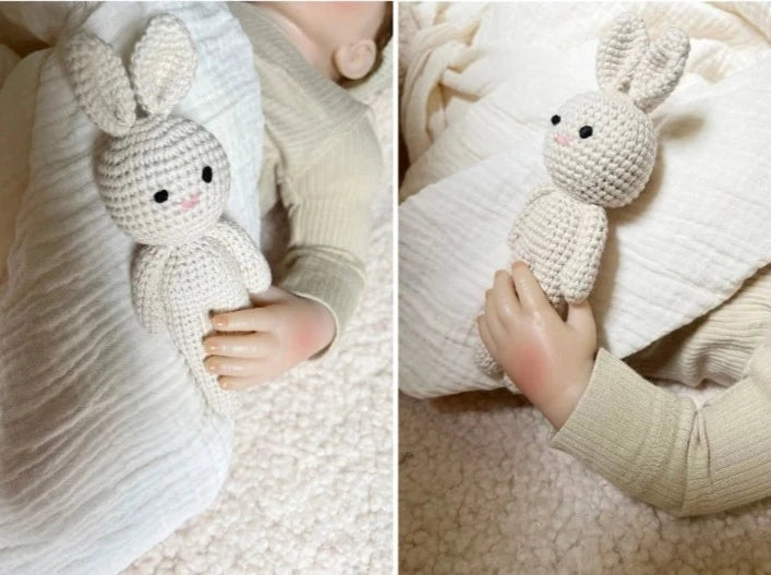 doudou mignon/ doudou attache tétine/ doudou plat/ doudou peluche/ doudou étiquettes/ doudou garçon / doudou tout doux/ doudou fille / doudou bébé / doudou lapin/ doudou bleu rose / crochet / doudou crochet