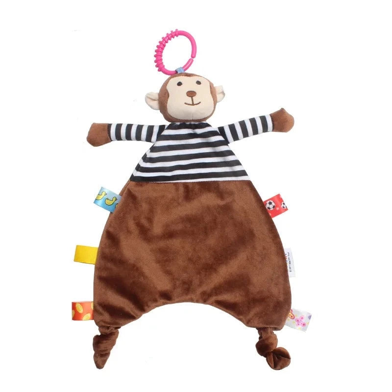 doudou singe/ doudou marron/ doudou plat/ doudou peluche/ doudou étiquettes/ doudou garçon / doudou tout doux/ doudou fille / doudou bébé