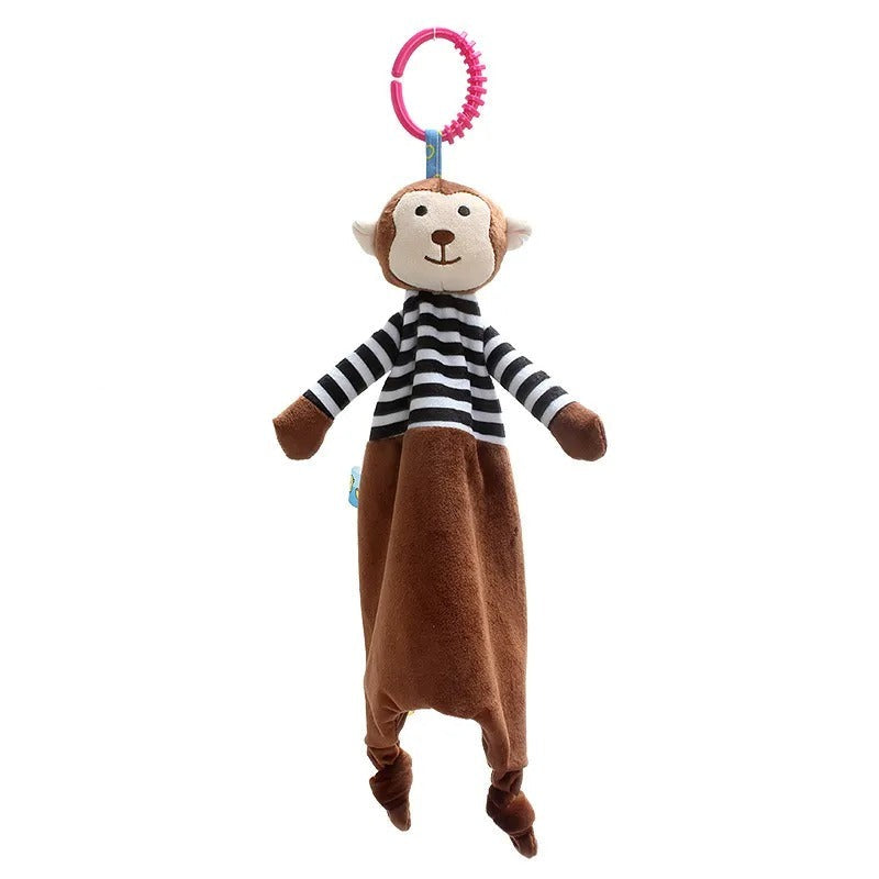 doudou singe/ doudou marron/ doudou plat/ doudou peluche/ doudou étiquettes/ doudou garçon / doudou tout doux/ doudou fille / doudou bébé