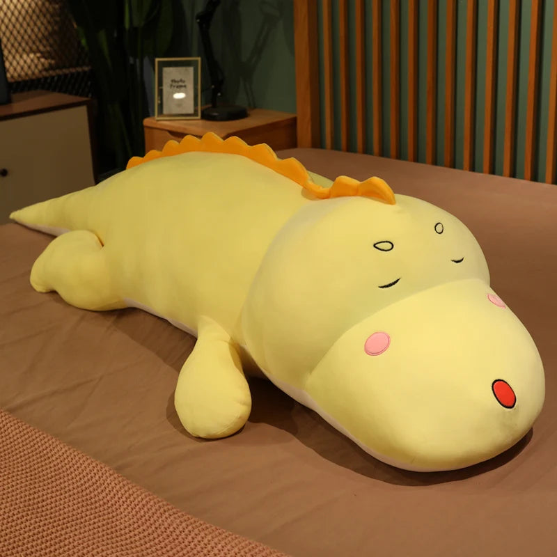 Peluche XXL dinosaure - EDEN jaune