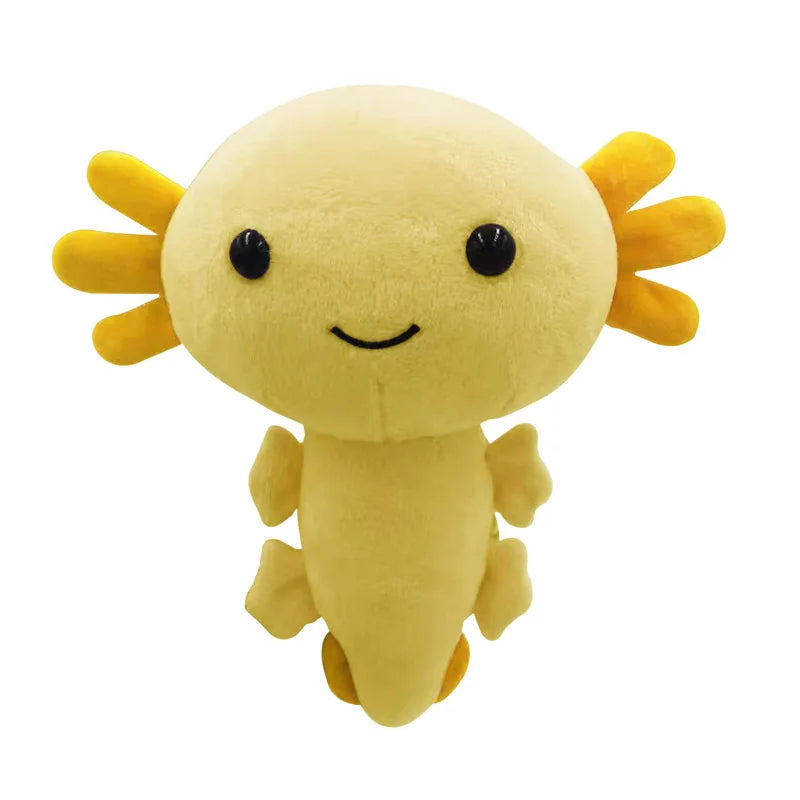 peluche grenouille axolotl MATHIAS jaune