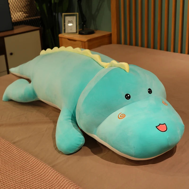 Peluche XXL dinosaure - EDEN bleu