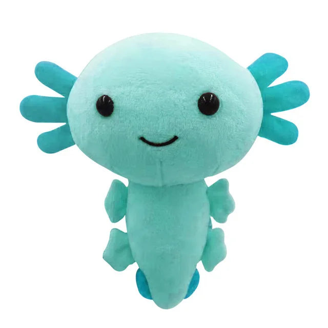 peluche grenouille axolotl MATHIAS bleu