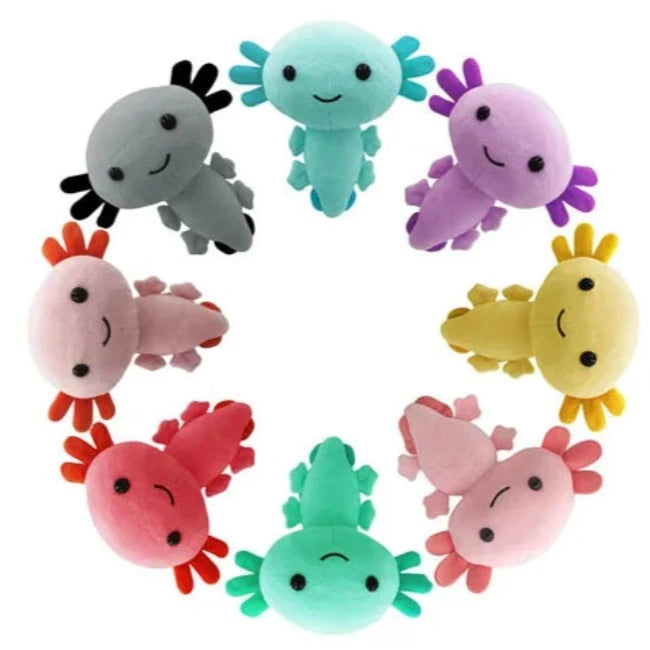 8 axolotl en rond