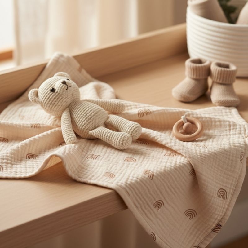 Lange Bébé Mousseline Ultra Doux Sensoriel
