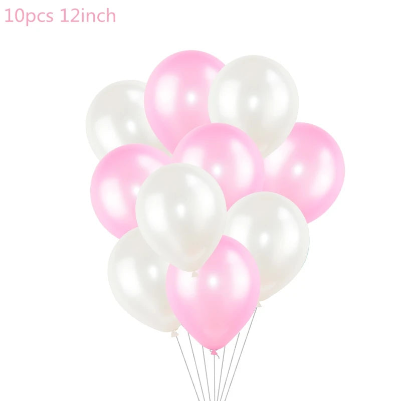 Lot de 10 ballons en latex – Plusieurs coloris et imprimés pour toutes les occasions
