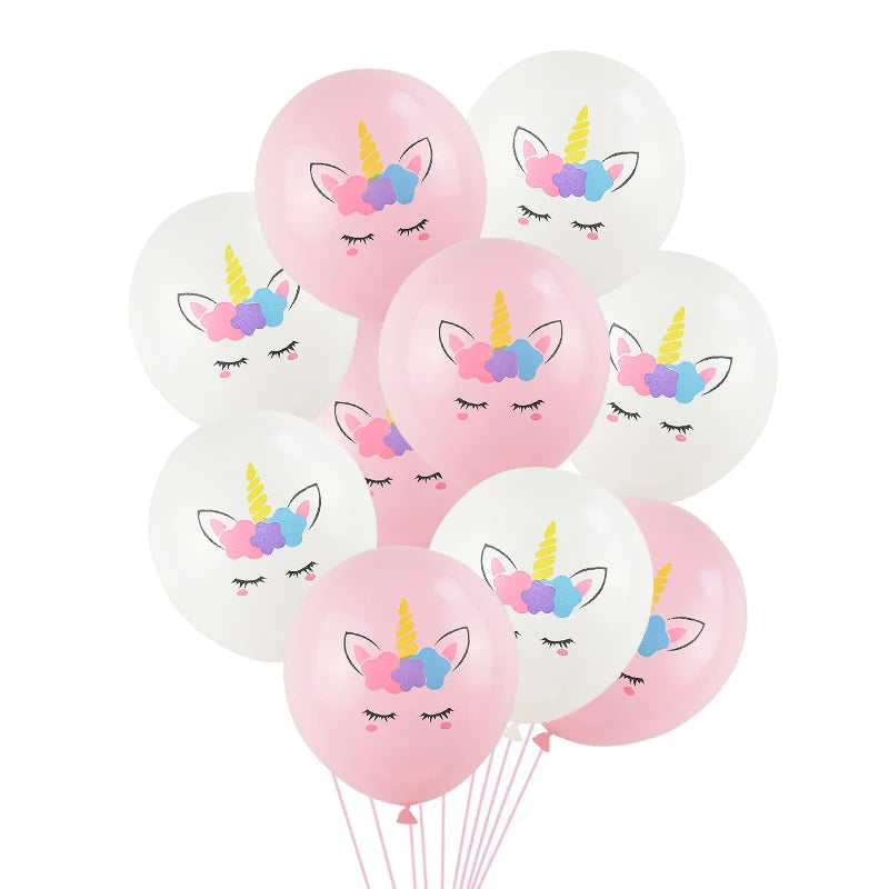 Lot de 10 ballons en latex – Plusieurs coloris et imprimés pour toutes les occasions