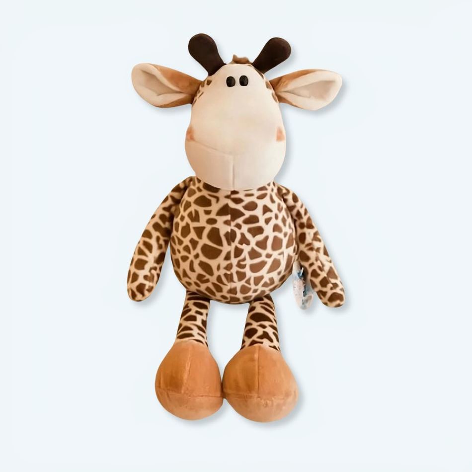 Peluche girafe - BASILE vue de face sur fond blanc Image