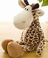 Peluche girafe - BASILE photo de 3/4 droite