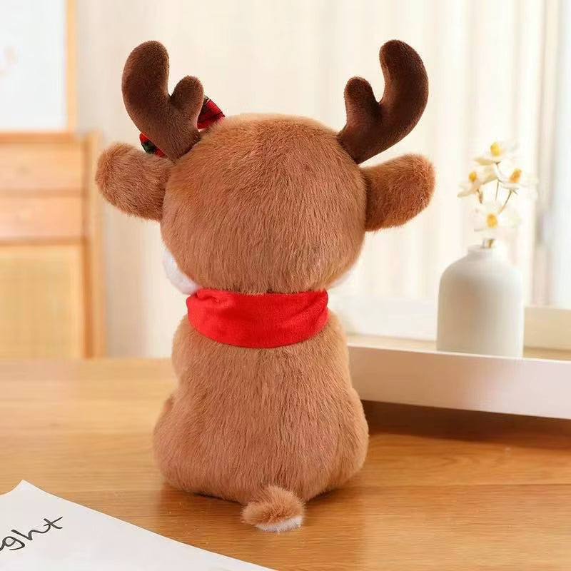 Peluche cerf de Noel de dos