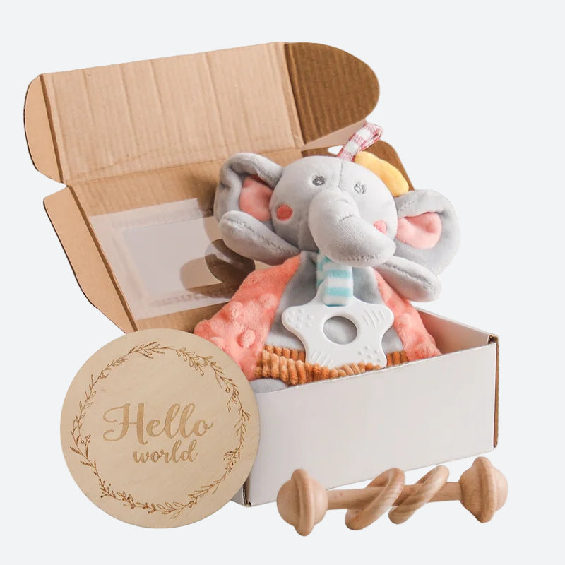 Coffret doudou éléphant - CELESTE