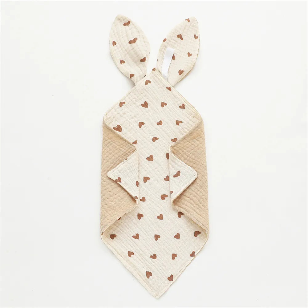 doudou mignon/ doudou attache tétine/ doudou plat/ doudou peluche/ doudou étiquettes/ doudou garçon / doudou tout doux/ doudou fille / doudou bébé / doudou lapin/ doudou bleu rose / gaze de coton / doudou gaze de coton / doudou rose / doudou maron / doudou bleu / doudou blanc / doudou jaune / motif / doudou gris / doudou vert / doudou orange Image