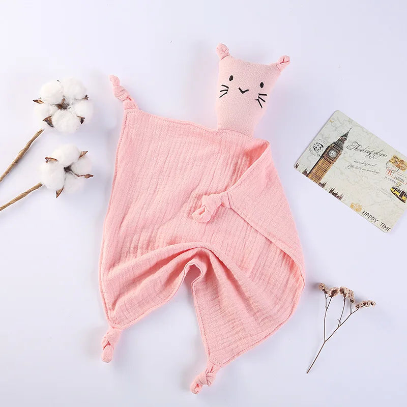 Doudou plat chat - GABIN rose claire