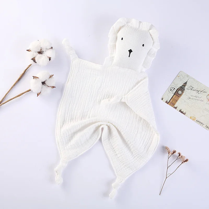 doudou lion blanc