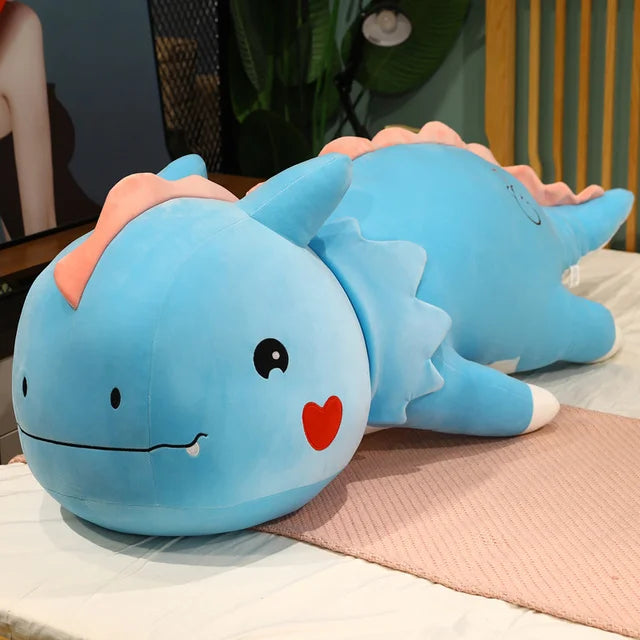 Peluche XXL dinosaure - RAPHAEL bleu