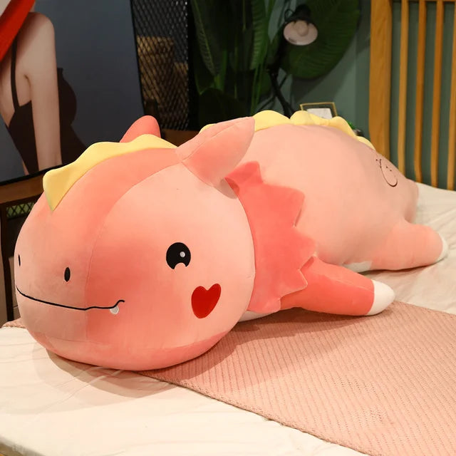 Peluche XXL dinosaure - RAPHAEL rose