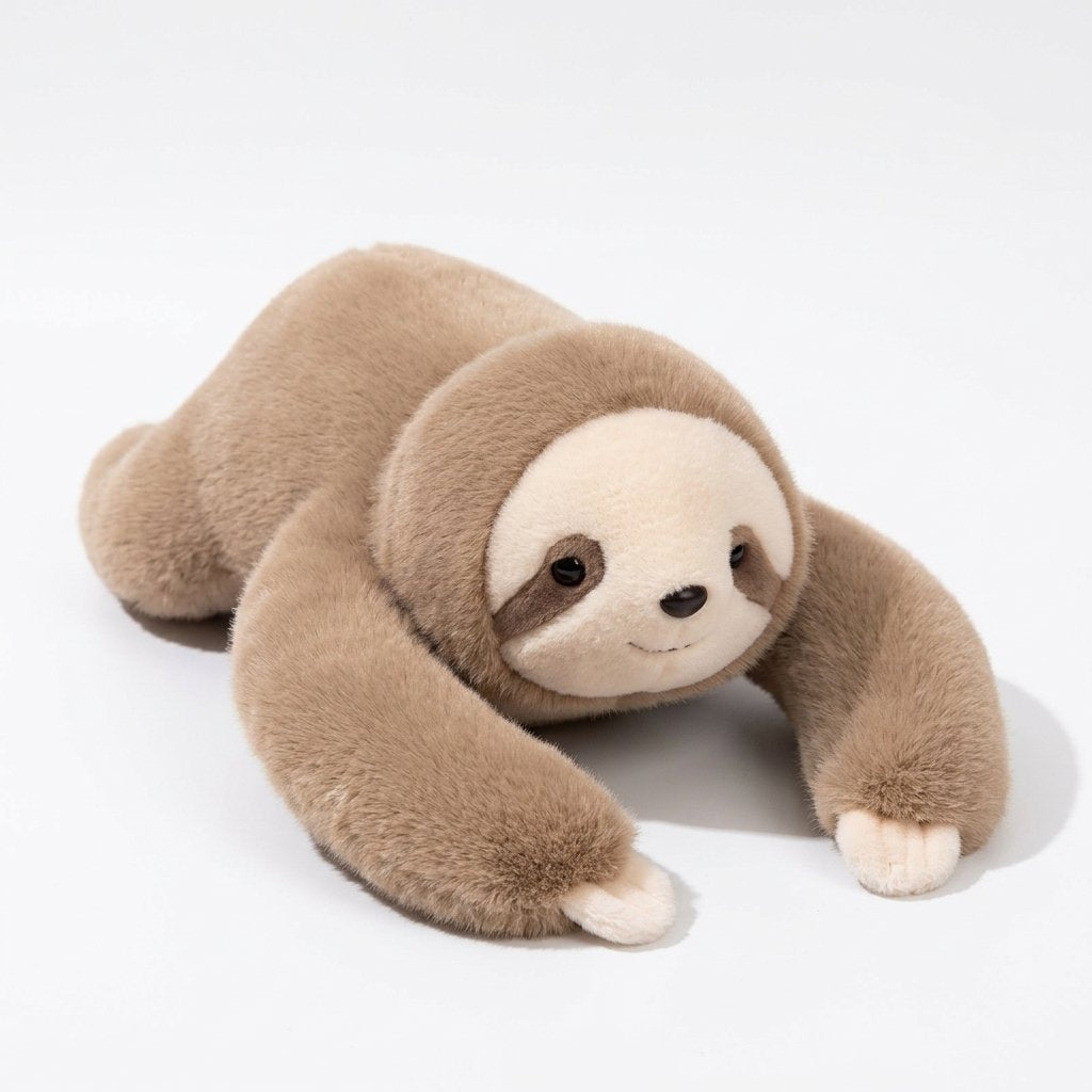 Peluche allongée paresseux