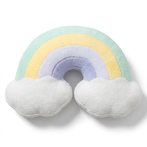 Peluche coussin arc-en-ciel pastel ISAURE