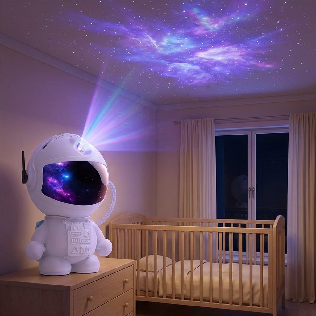 Nébuleuse projetée au plafond par le projecteur astronaute Image