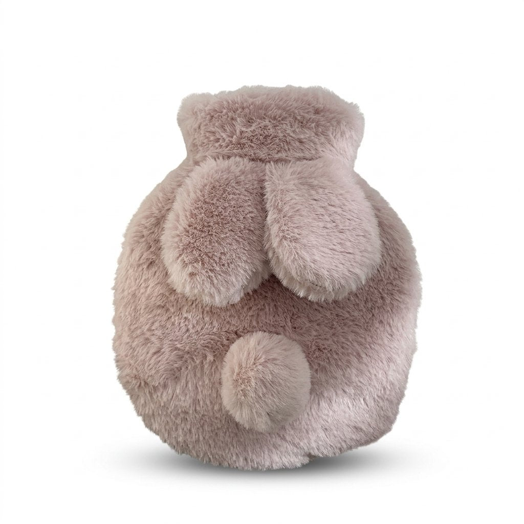 Bouillotte peluche lapin rose