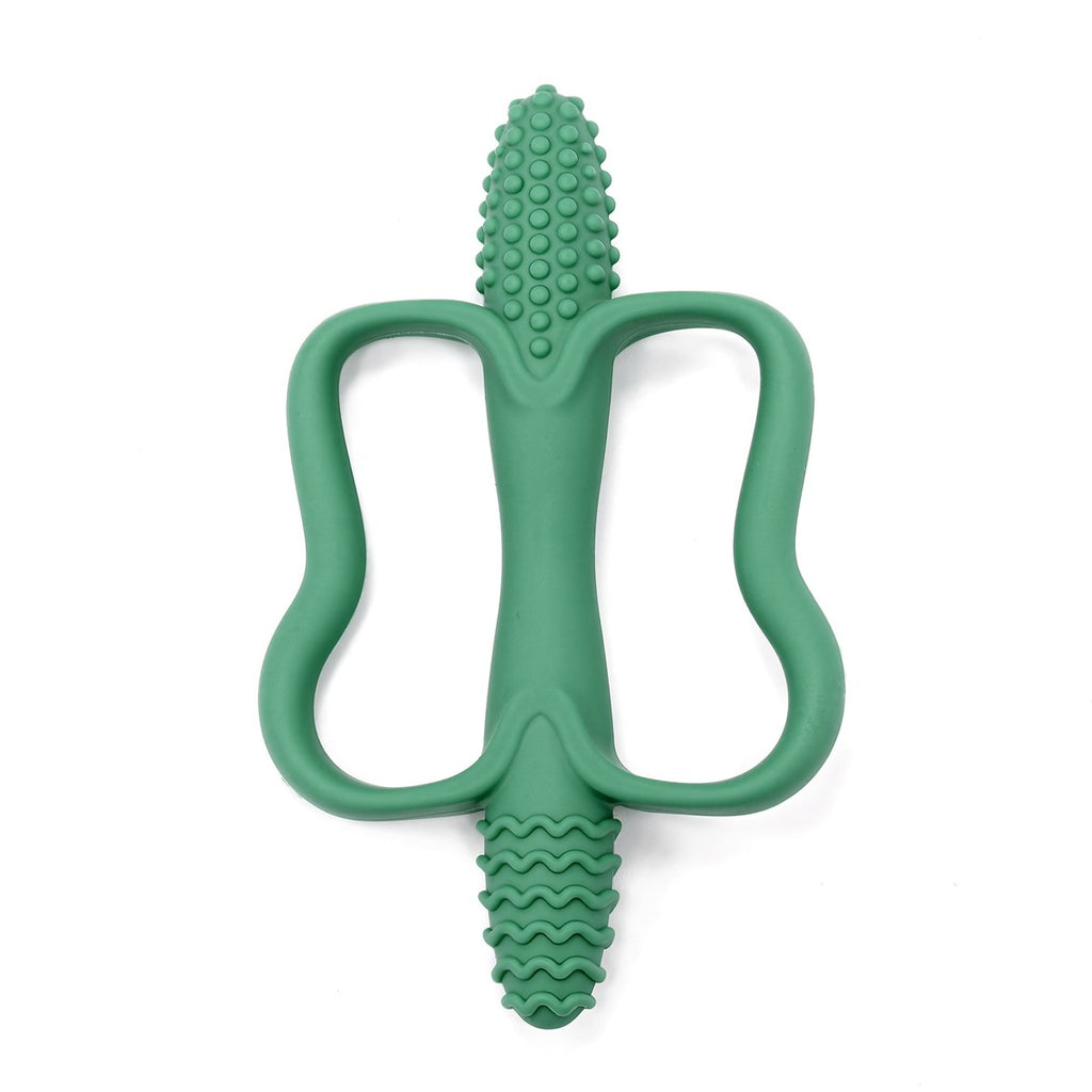 Jouet de dentition à poignées vert